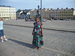 Tabitha Mwangi, Senate Square, Helsinki